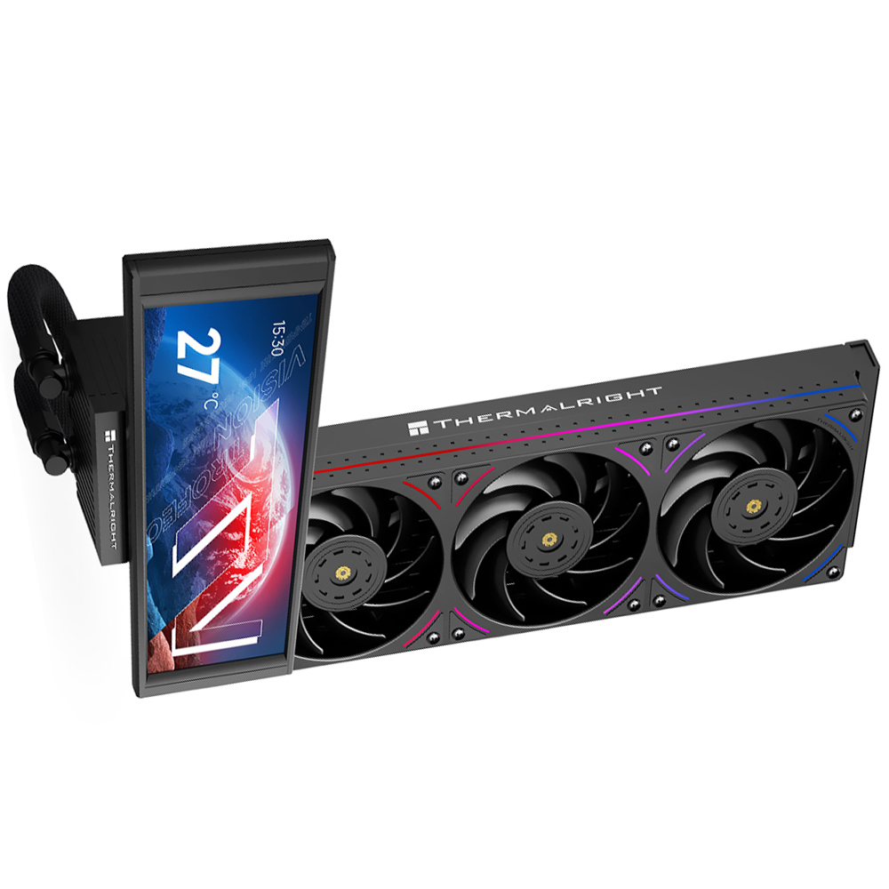 Water Cooler para Processador Thermalright Trofeo Vision 360 ARGB 360MM - Preto