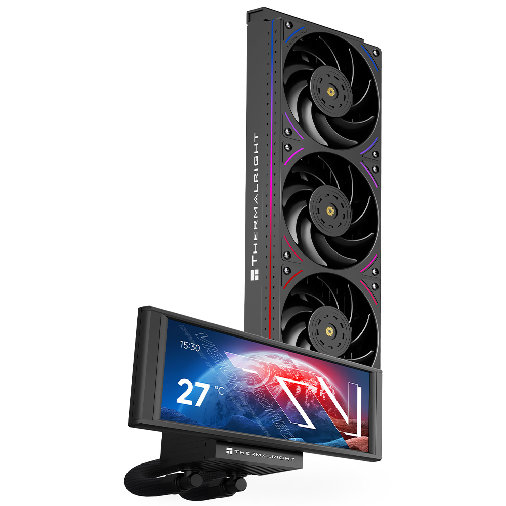 Water Cooler para Processador Thermalright Trofeo Vision 360 ARGB 360MM - Preto