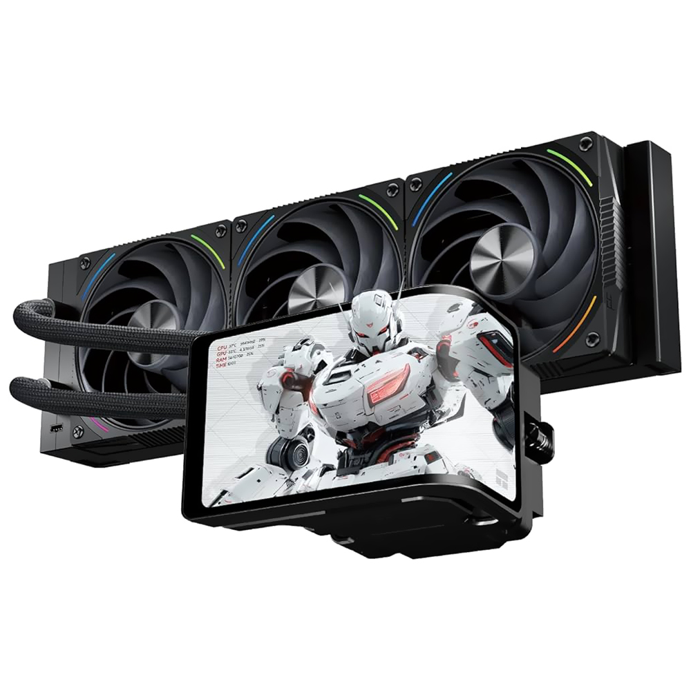 Water Cooler para Processador Thermalright Wonder Vision 360 Turbo ARGB Black 360MM - Preto