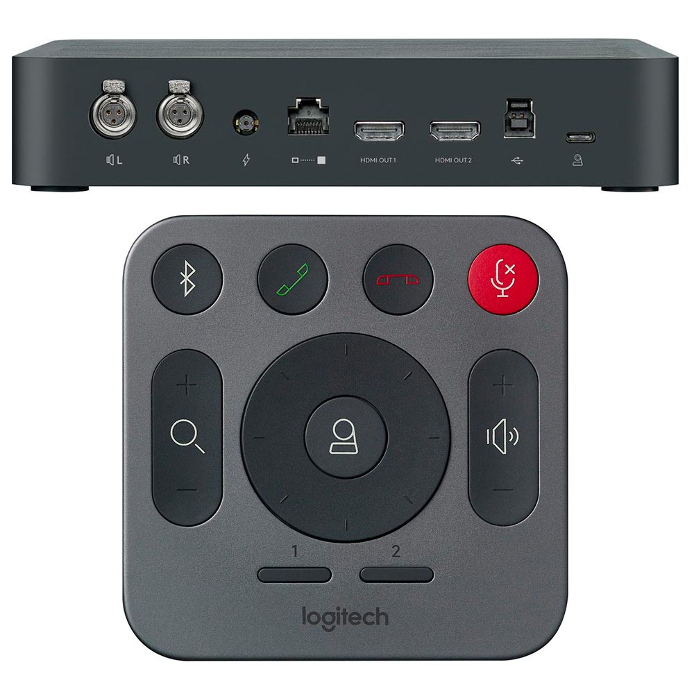 Kit de Videoconferência Logitech Rally 4K / UHD / Type-C / Controle - 960-001235