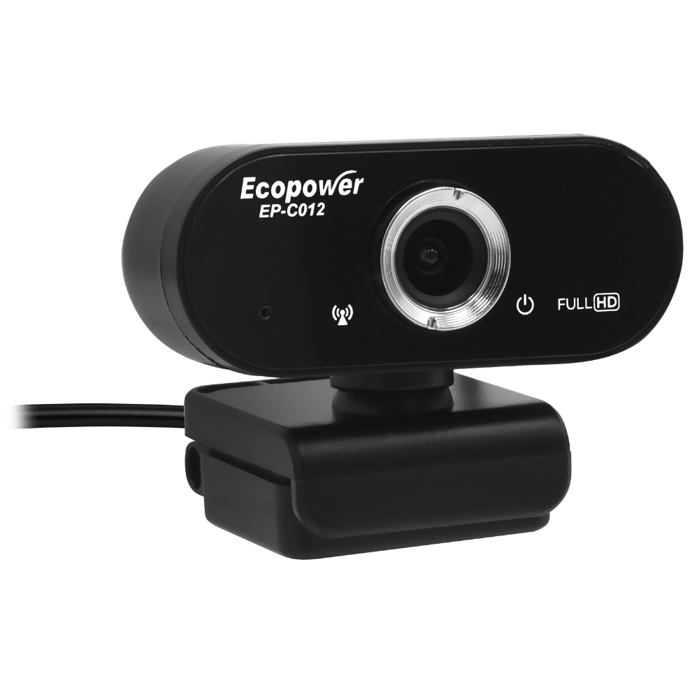 Webcam Ecopower EP-C012 1440P / FHD - Preto