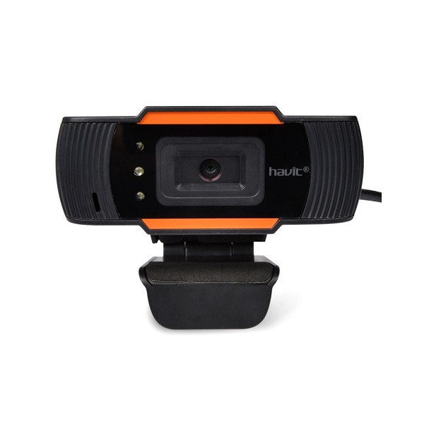 Webcam Havit HV-N5086 Pro 480P / HD - Preto / Laranja