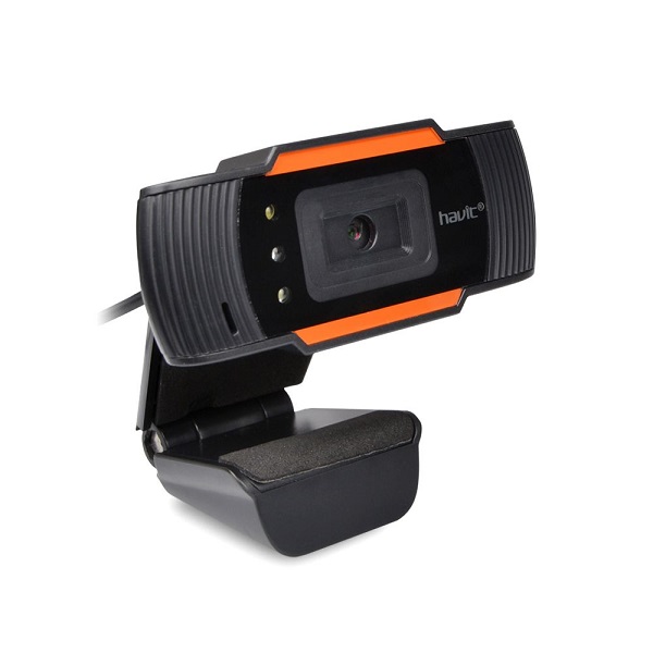 Webcam Havit HV-N5086 Pro 480P / HD - Preto / Laranja