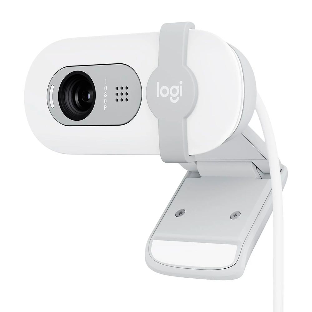 Webcam Logitech Brio 100 1080P / FHD - Branco (960-001615)