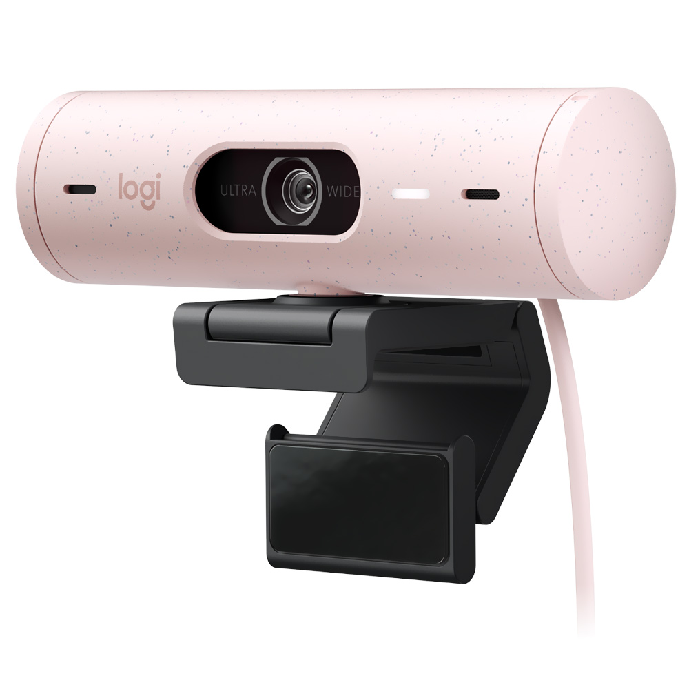 Webcam Logitech Brio 500 1080P / FHD - Rosa (960-001418)