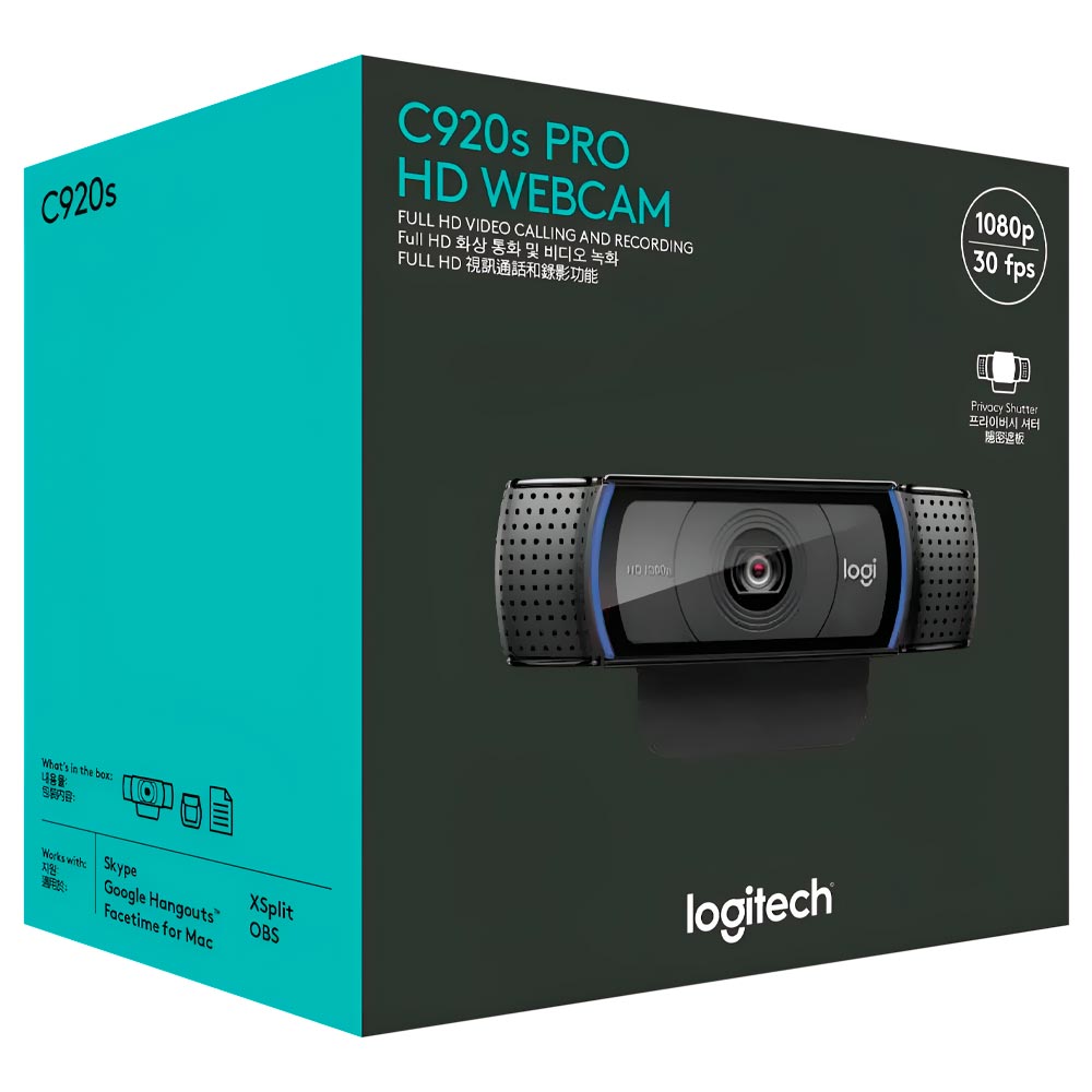 Webcam Logitech C920S Pro 1080P / FHD - 960-001257