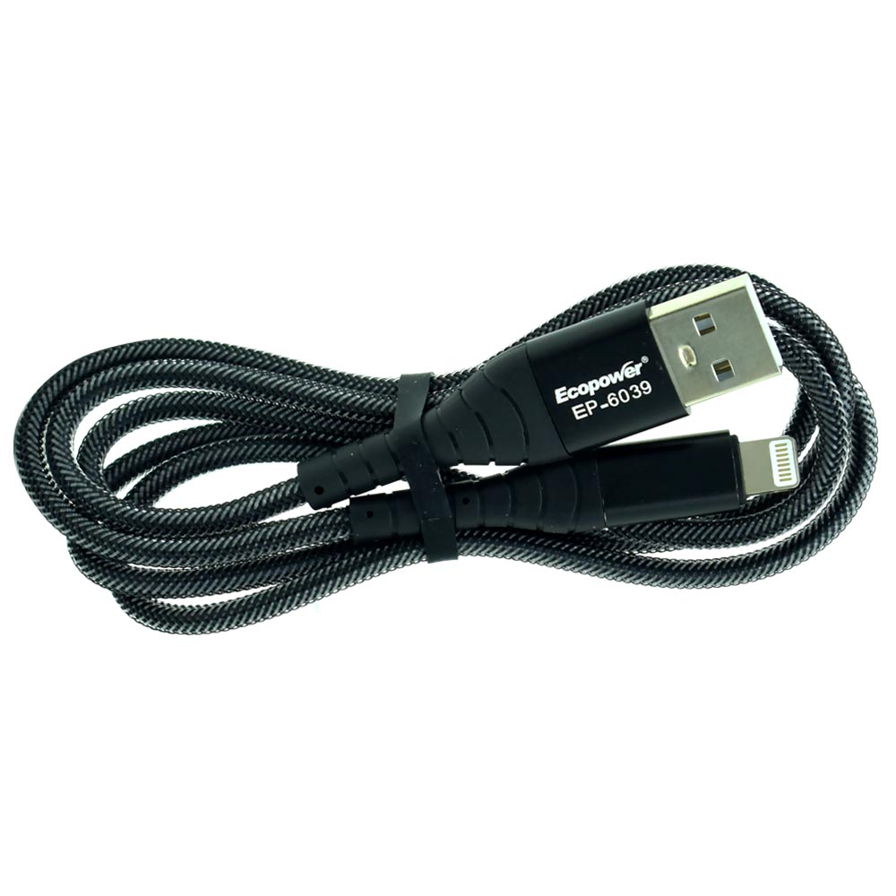 Cabo Ecopower Lightning a USB Macho EP-6039 1M - Preto