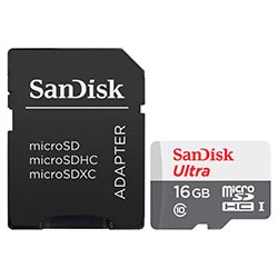 Cartão de Memória Micro SD SanDisk Ultra 16GB Classe 10