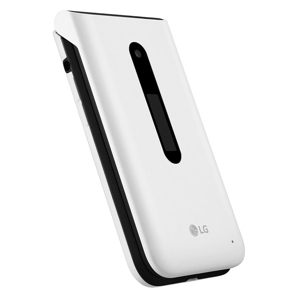 Celular LG Folder 2 LM-Y120S 1GB de RAM / 8GB / Tela 2.8" / Dual Sim LTE - Branco